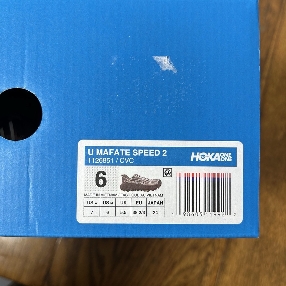 Hoka One One Womens Size 7 Mafate Speed 2 Low Top Mauve/Carnation Athletic Shoes - Picture 7 of 7